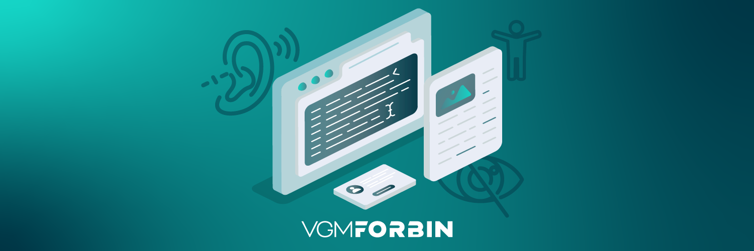 Illustration of documents representing accessible and compliant website design