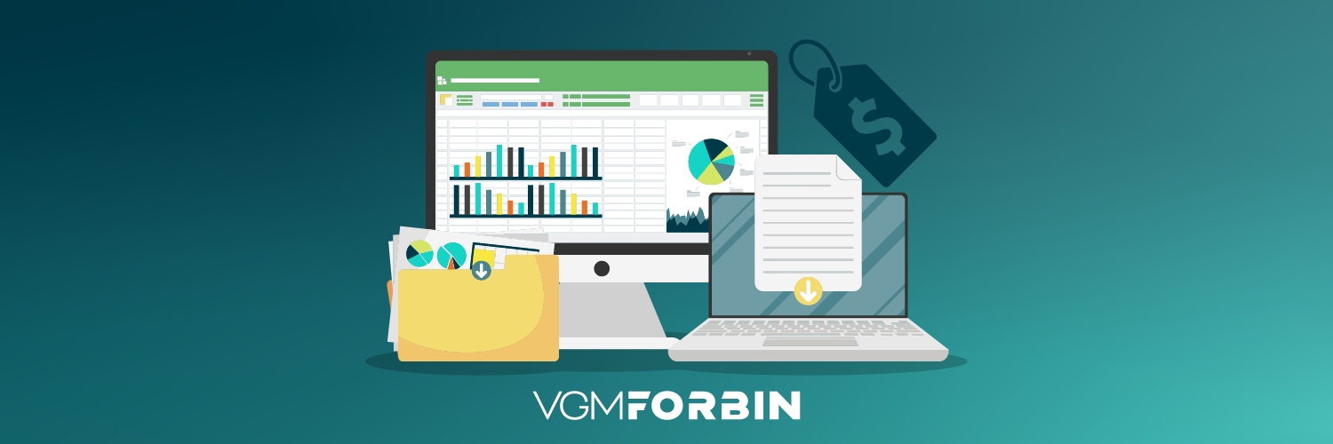 laptop with excel document and a word doc