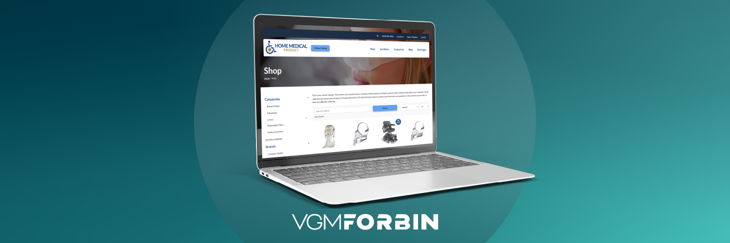 HME eCommerce website storefront