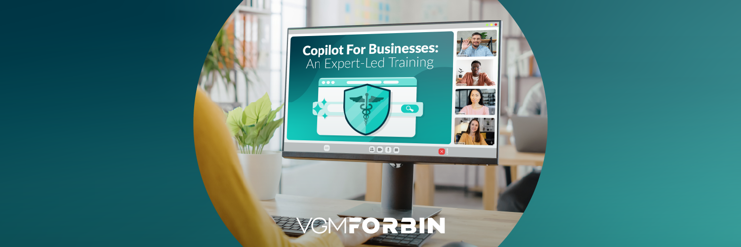 Copilot training webinar on screen