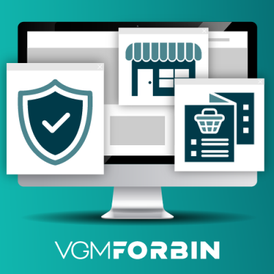 Healthcare web platform with security icons