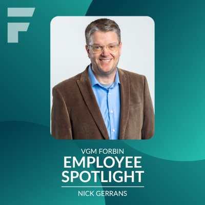 Nick Gerrans secured the Forbin Employee Spotlight 