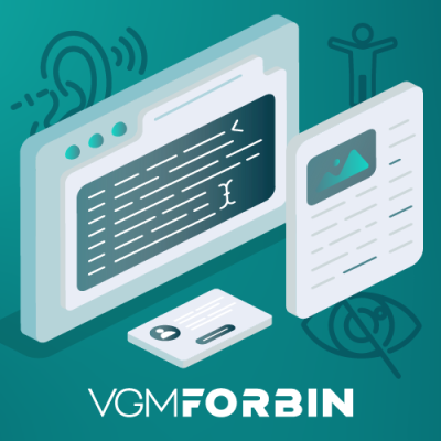 Illustration of documents representing accessible and compliant website design