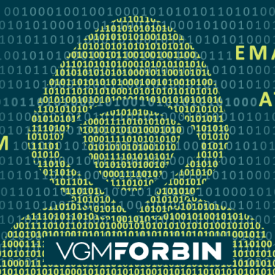 Code across the screen with hoodie covered silhouette and the following words floating around phishing, spam, bug, email, attack, virus