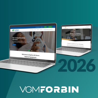 two examples of our HME website solutions