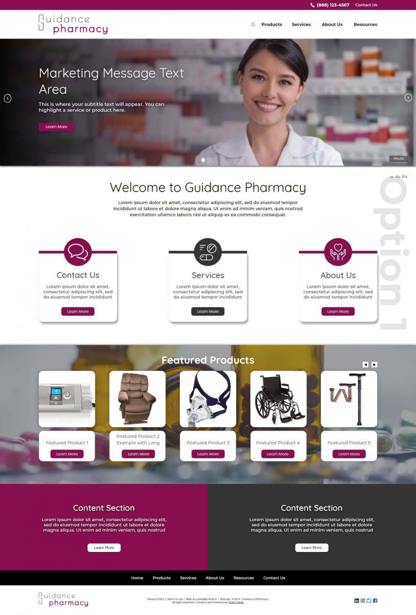 website template #1 - Guidance Pharmacy