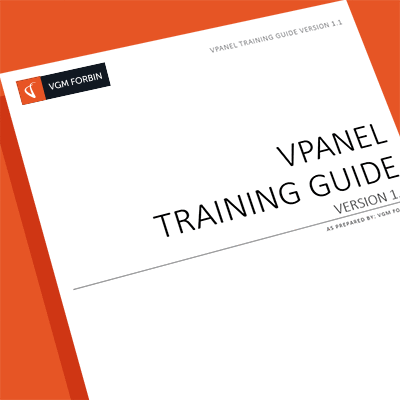 vPanel Training Guide cover