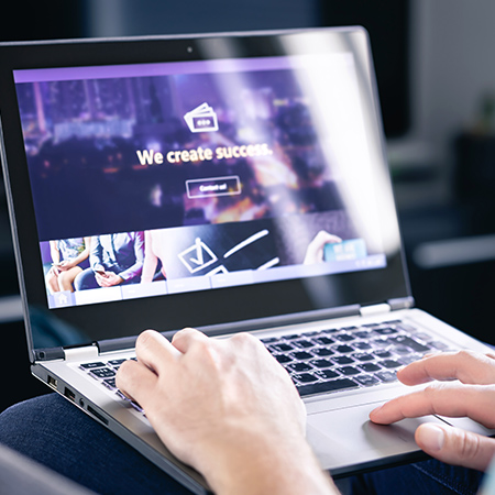 drive traffic to a landing webpage