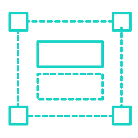 line icons of the content blocks