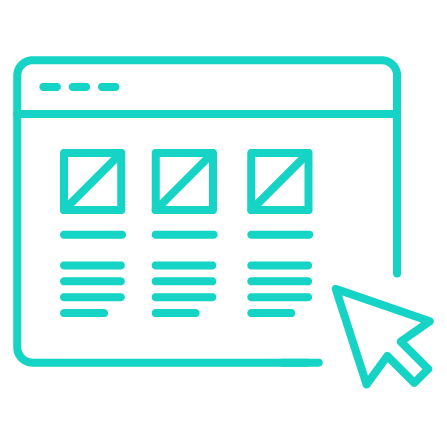 line icon of scalability arrows