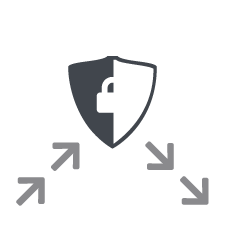illustration of a protected network preventing a malicious attack