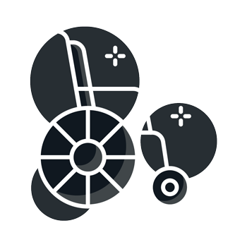 illustration of wheelchair icon