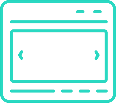 line icons of the content blocks