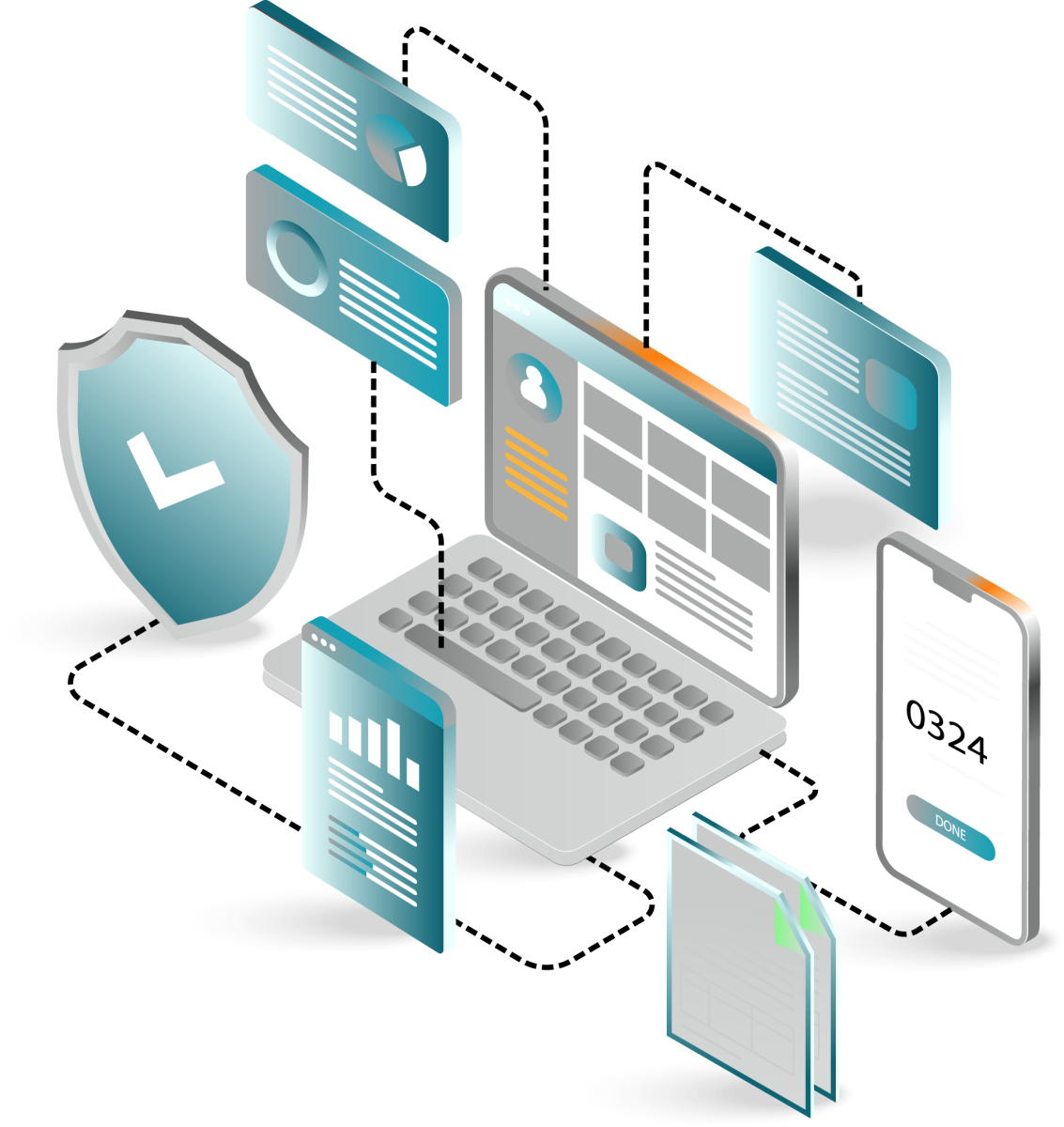 vector image of search engine optimization analytics